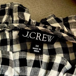 Brand new JCrew gingham top